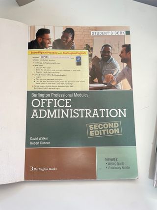 Office Administration Student’s book y Worbook.