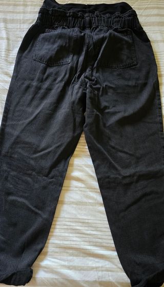 Pantalones premamá negros - M