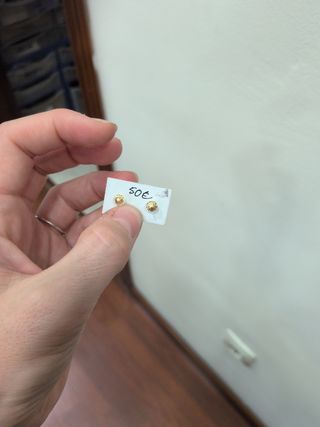 Pendientes Estrella Oro pequeños