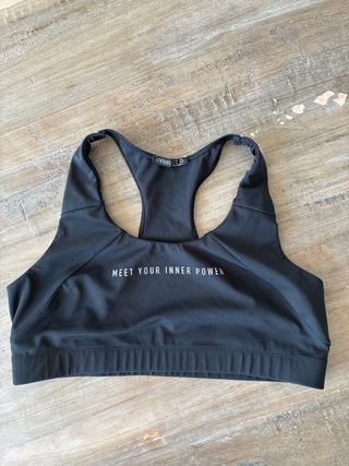 Top deportivo Oysho negro - XL
