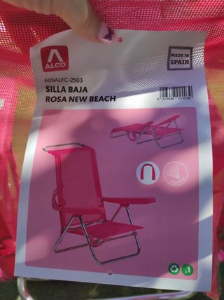 Silla Plegable ALCO Rosa