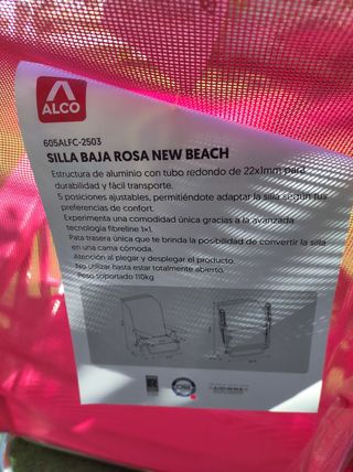 Silla Plegable ALCO Rosa