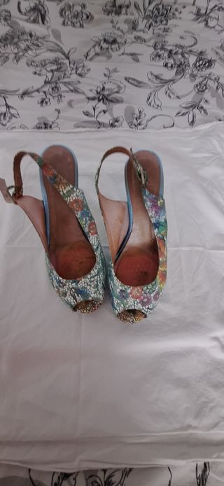 Tacones estampados -talla 37