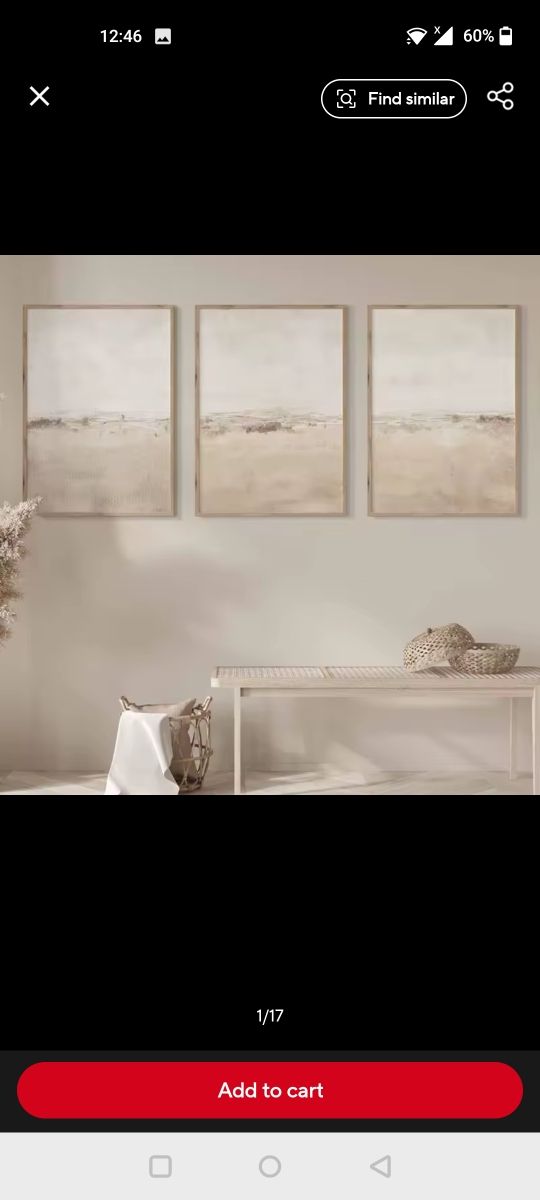 2 Cuadros abstractos - Beige