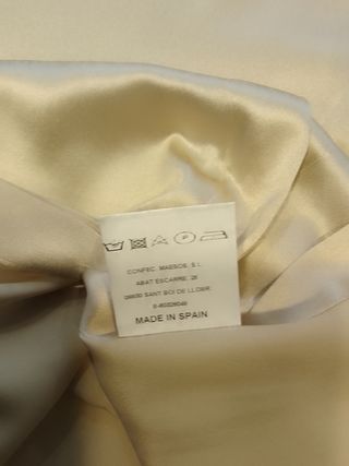 Blusa seda beige La Chemise Blanche