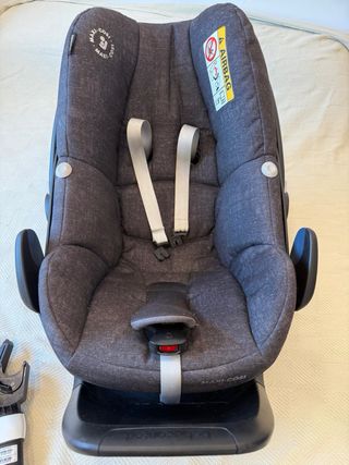 Maxi-Cosi: silla coche + isofix + adaptador