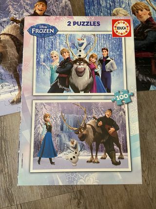 Puzzle Frozen 2x100 piezas