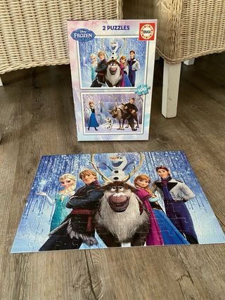 Puzzle Frozen 2x100 piezas