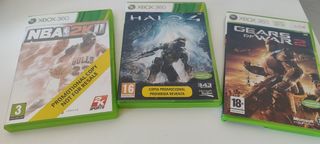 3 Juegos Xbox 360: Halo 4, Gears 2, NBA 2K11