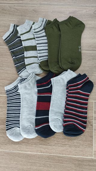 10 Calcetines tobilleros rayas