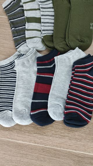 10 Calcetines tobilleros rayas