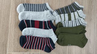 10 Calcetines tobilleros rayas