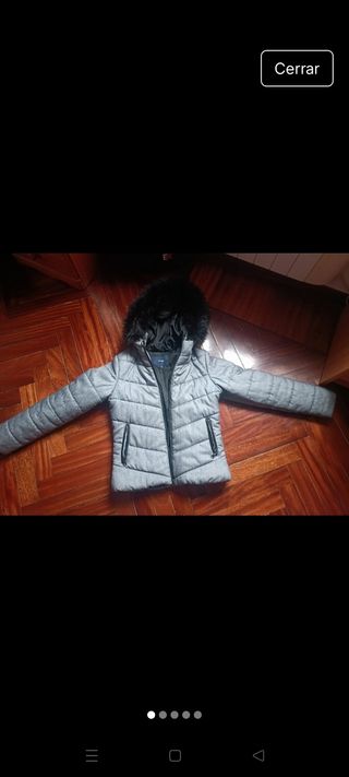 Anorak gris niña - Abrigo invierno