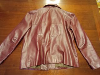 Chaqueta piel Scor marrón-púrpura 5XL