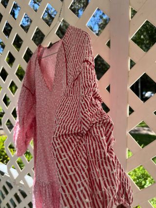 Vestido Zara rayas rojas - M