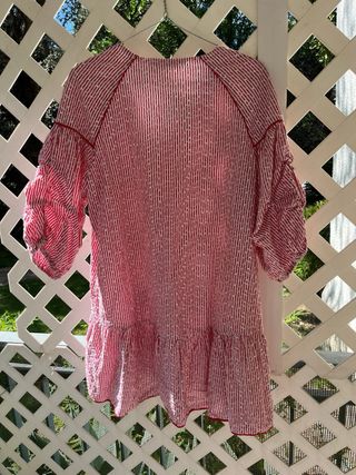 Vestido Zara rayas rojas - M