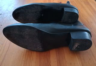 Botín elástico, negro, talla 40