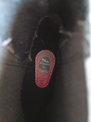 Botín elástico, negro, talla 40