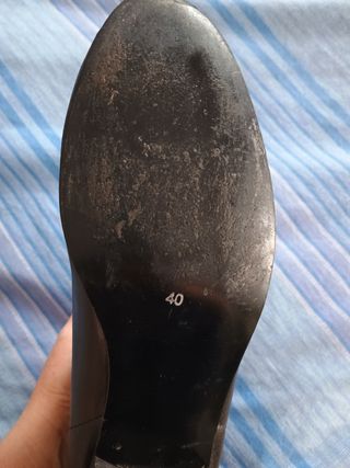 Botín elástico, negro, talla 40