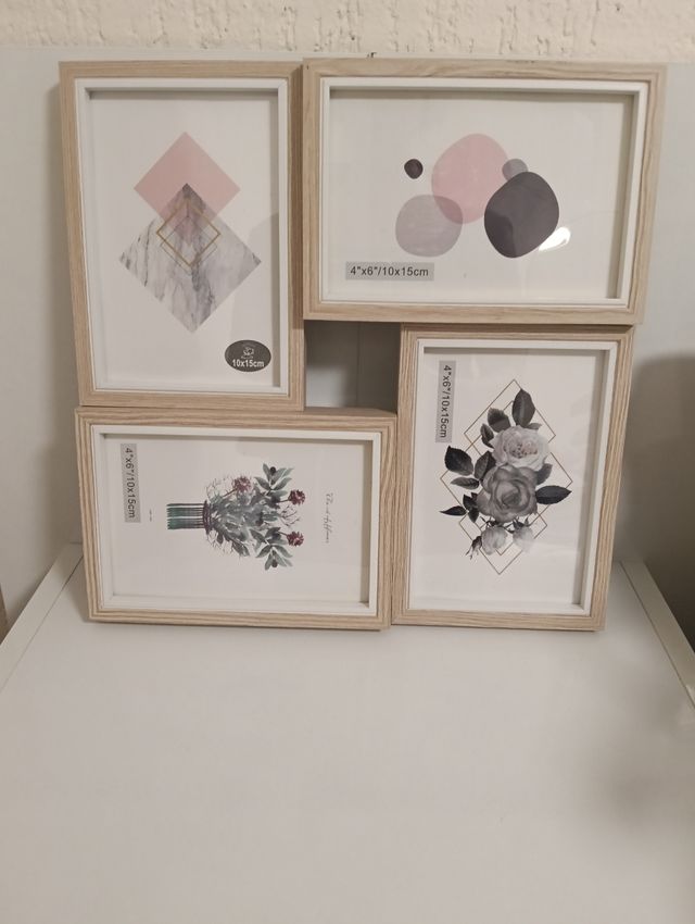 Marco fotos multi-apertura - madera