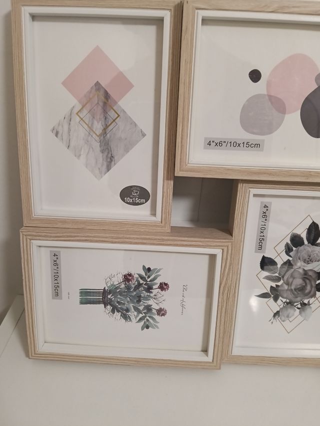 Marco fotos multi-apertura - madera