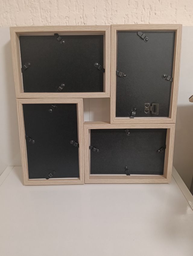 Marco fotos multi-apertura - madera