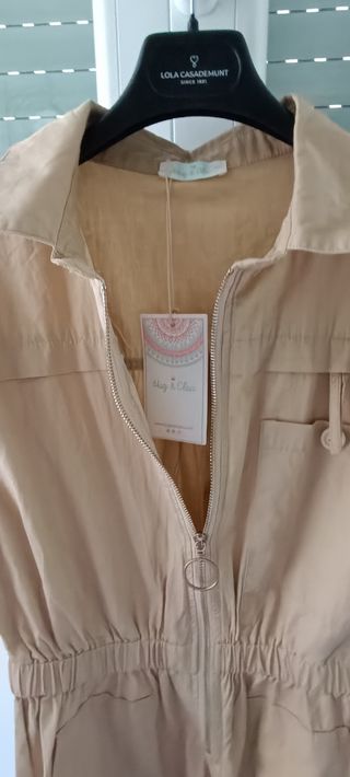 Mono beige Hugh & Clau mujer