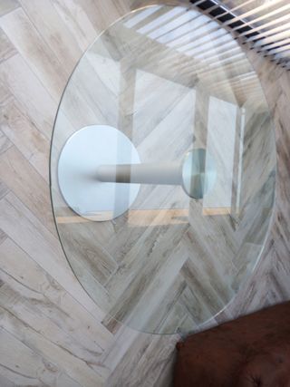 Mesa cristal redonda moderna 120cm