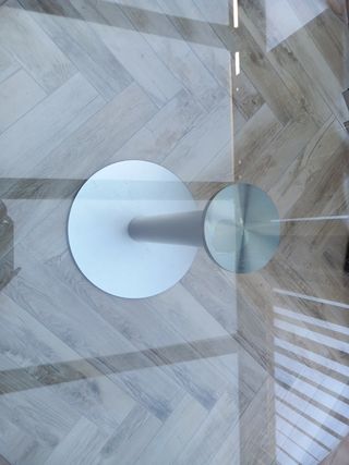 Mesa cristal redonda moderna 120cm