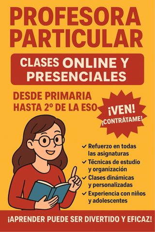 Profesora particular online y presencial en madrid