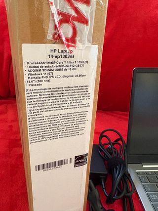 Portátil HP Intel Core i7 Ultra + ratón