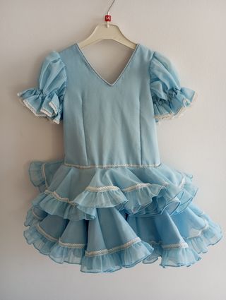 Traje gitana niña 4 años azul
