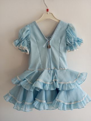 Traje gitana niña 4 años azul