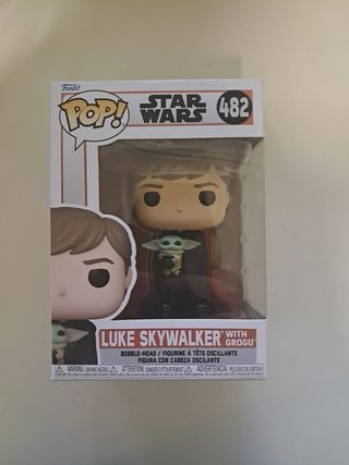 Funko Pop! Luke Skywalker con Grogu #482