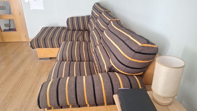 Sofá chaise longue 3 plazas