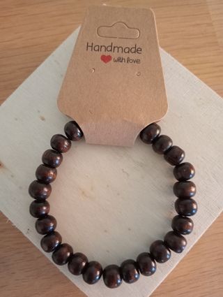 Pulsera artesanal marrón