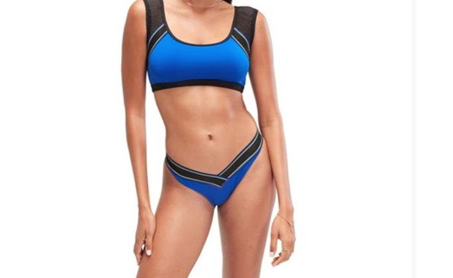 Bikini Speedo azul mujer,dos piezas.