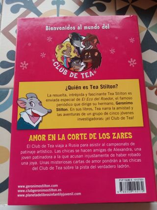 4 libros de Tea Stilton: 5, 15, 19 y 21