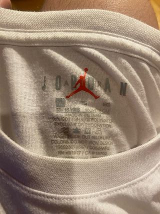Camiseta Jordan blanca talla S