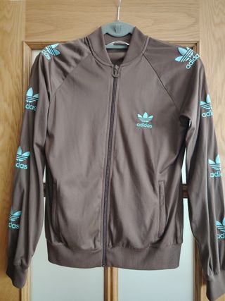 Chaqueta Adidas marrón-teal Firebird Talla 38