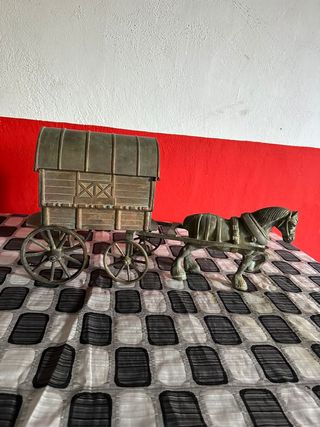 Carromato bronce antiguo