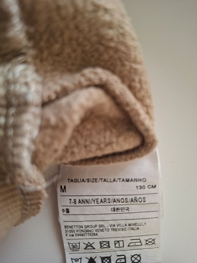 Sudadera Sisley niño 8 años 130 cm