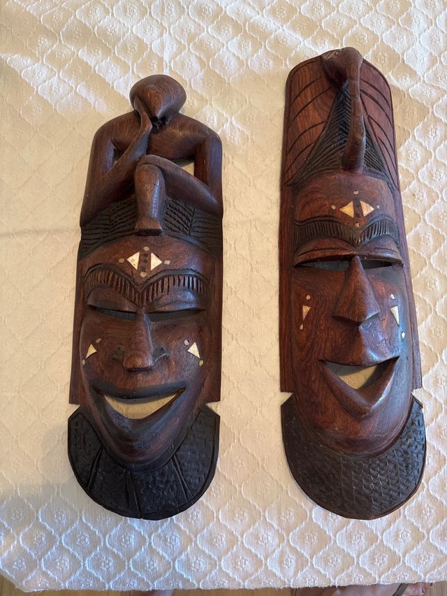 Máscaras tribales de madera