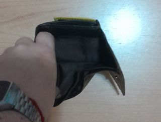 Mini cartera marrón
