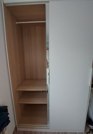 Armario 2 puertas correderas madera