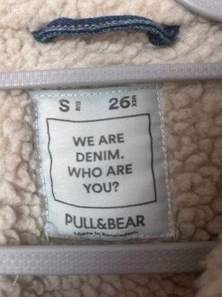 Cazadora vaquera Pull&Bear borreguillo talla S