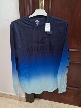 Camiseta Hollister Hombre L manga larga 