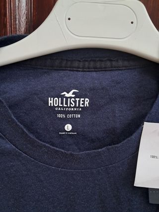 Camiseta Hollister Hombre L manga larga 