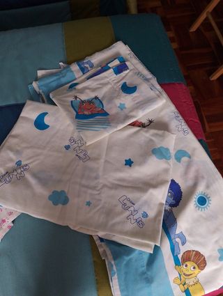 Sábanas infantiles Los Lunis 90cm, vaca lokita, 