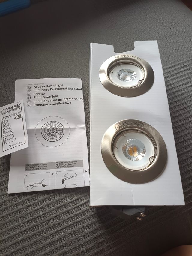 3 Focos LED GU10 - 35W - 230 lúmenes